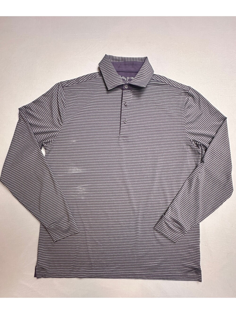 Bobby Jones X-H2O Men's Medium Long Sleeve Polo Shirt Purple